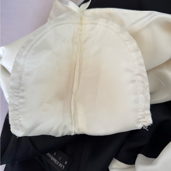 Vintage Elegant Black and Cream Dress 90’s Size 4 - Picture 9 of 11